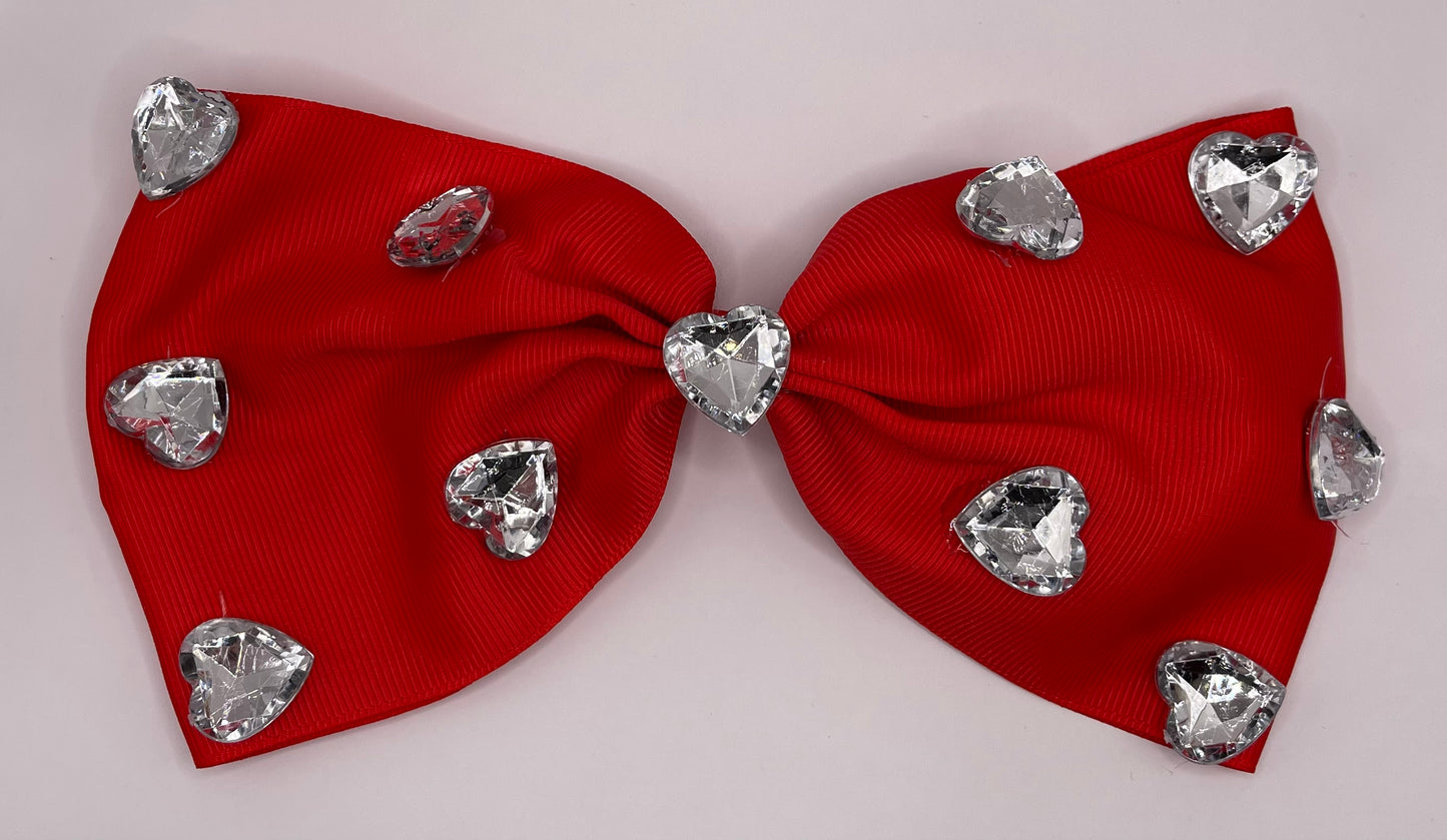 Red heart bow (jumbo)