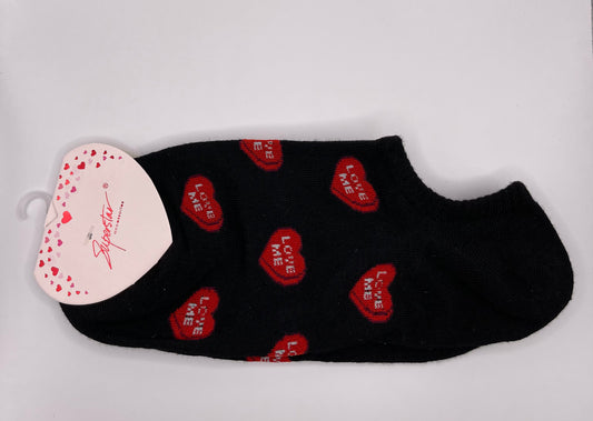 Black heart socks