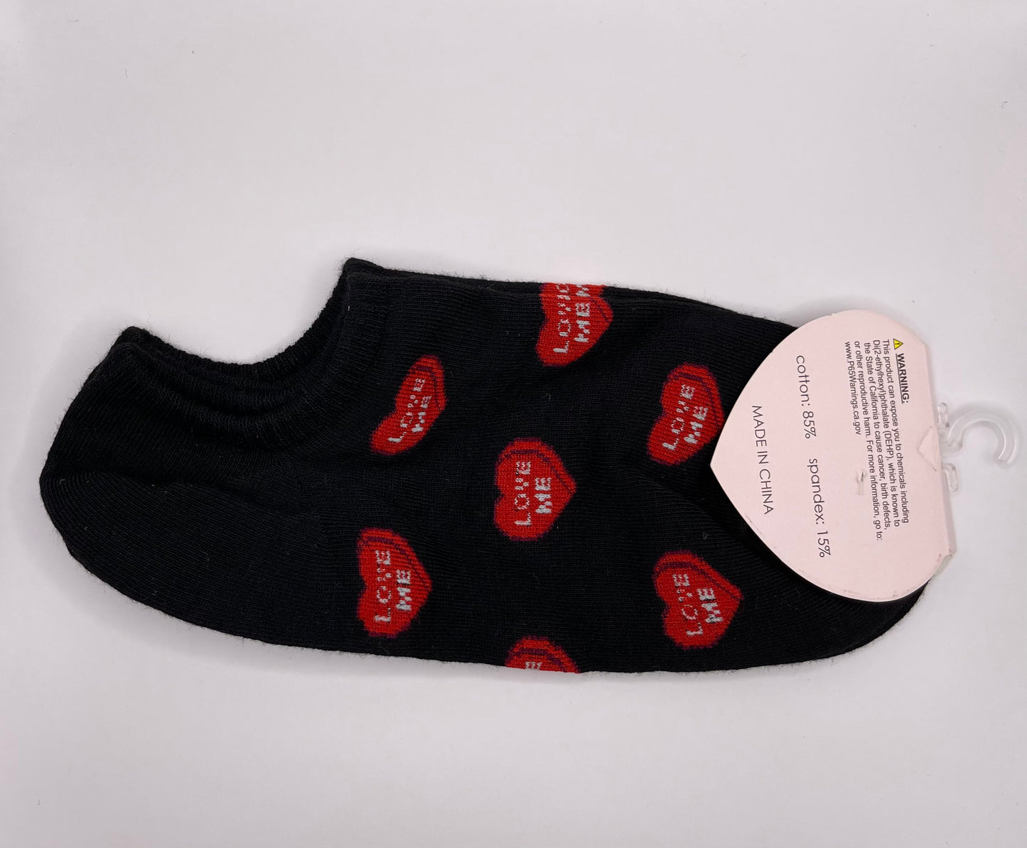 Black heart socks