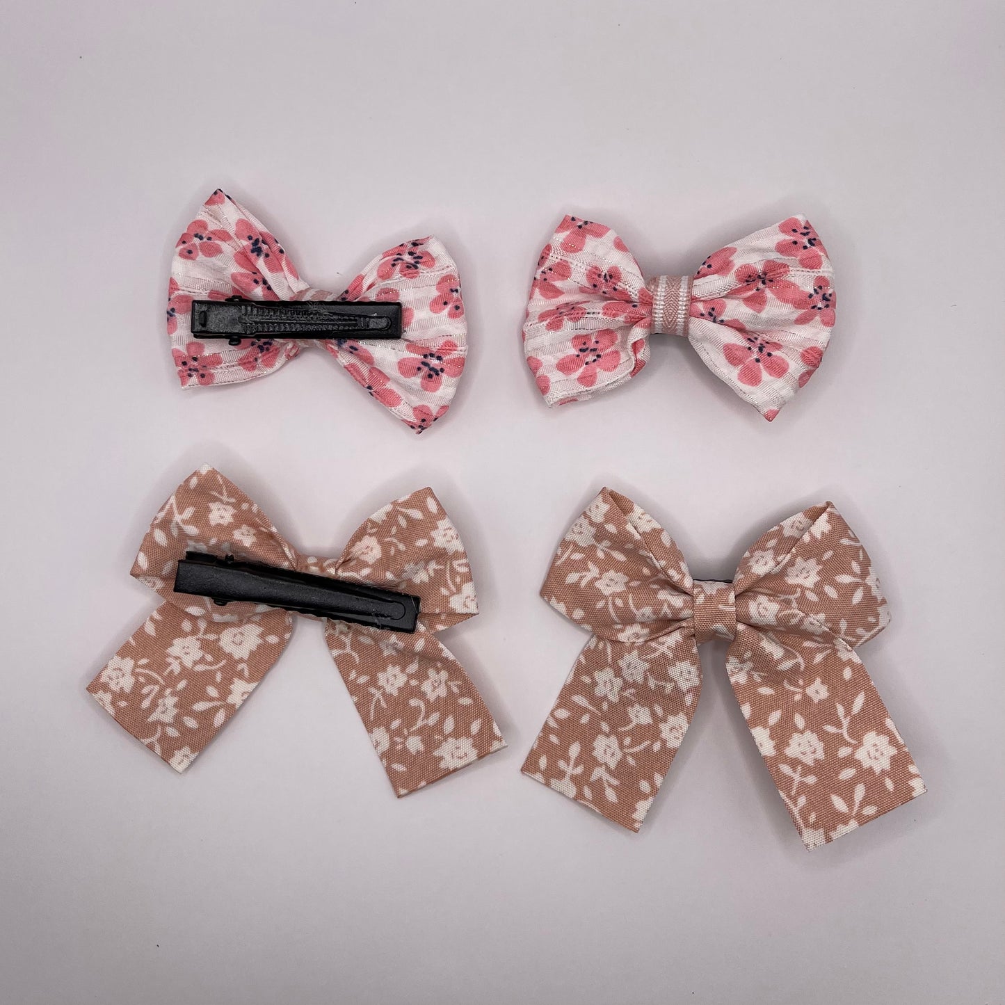 4-pack baby flower bows