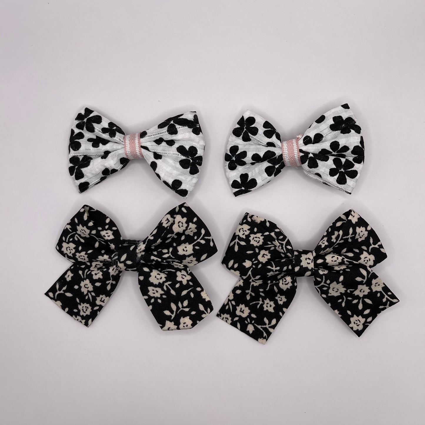 4-pack baby flower bows