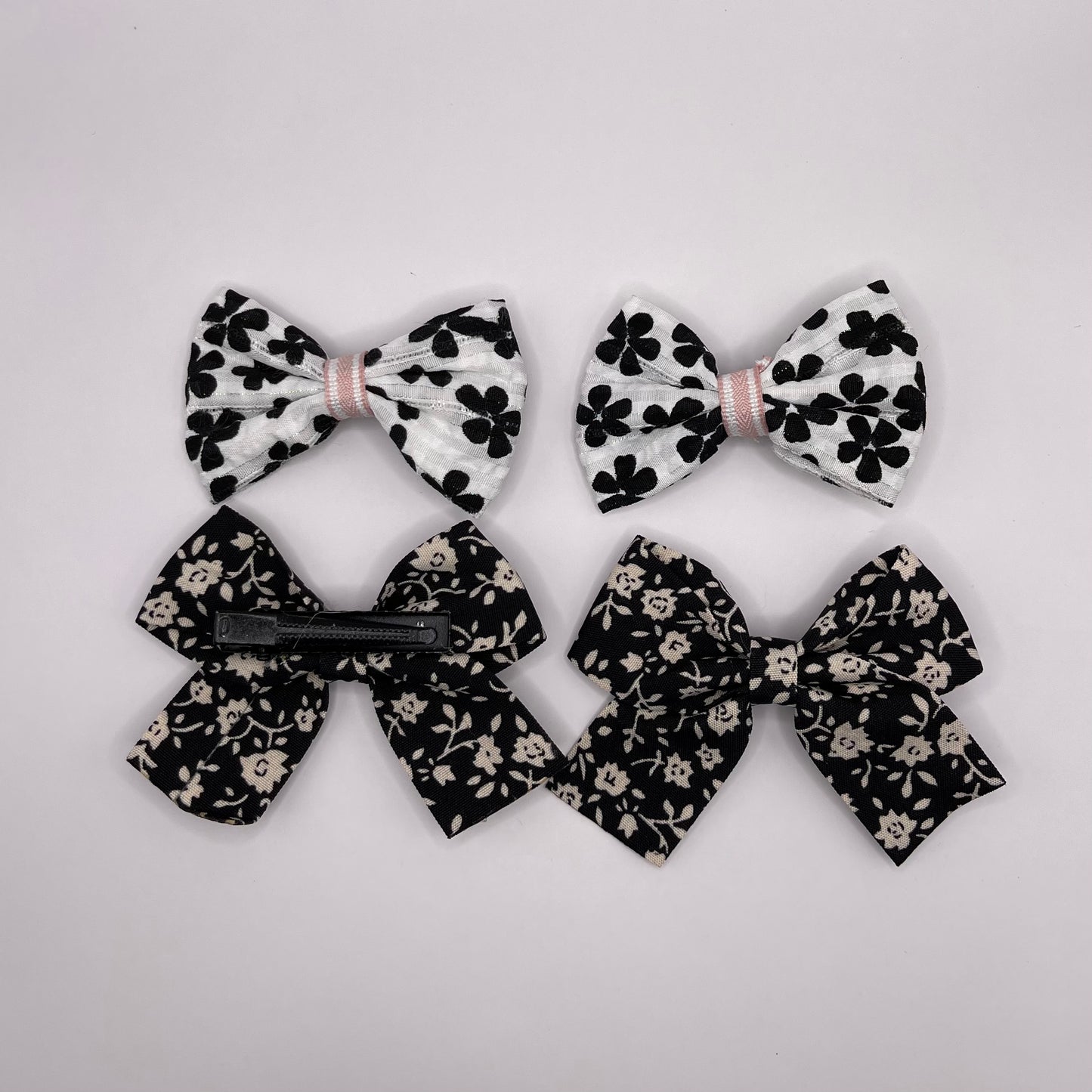 4-pack baby flower bows