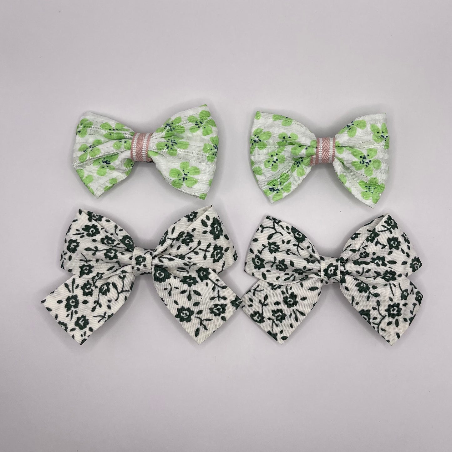 4-pack baby flower bows