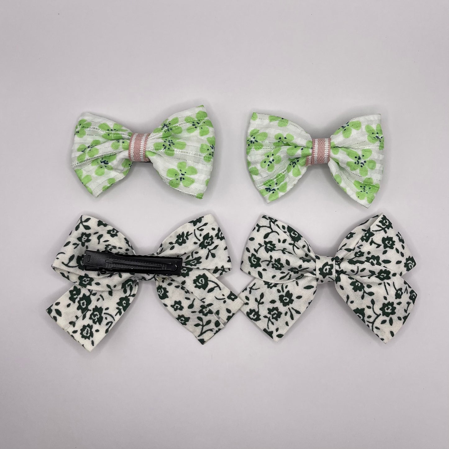 4-pack baby flower bows