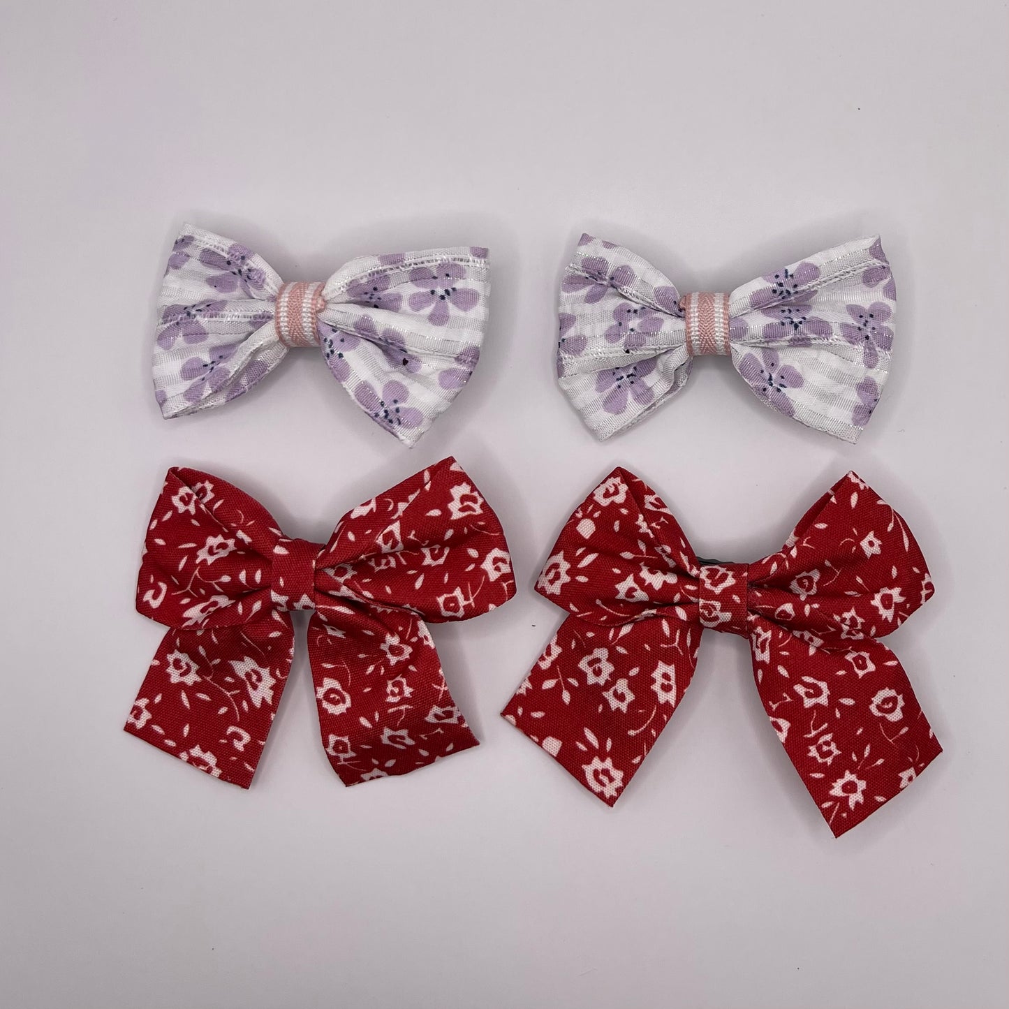 4-pack baby flower bows