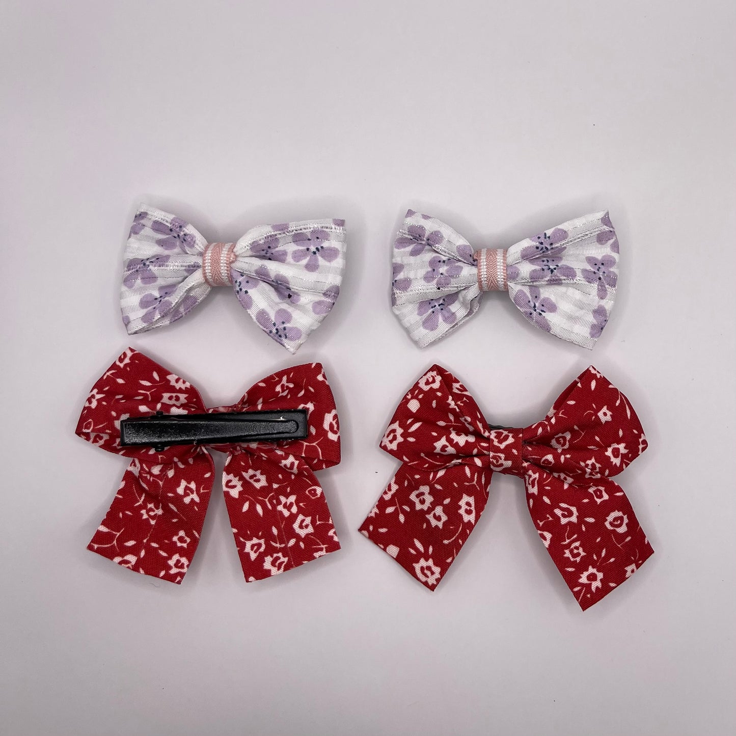 4-pack baby flower bows