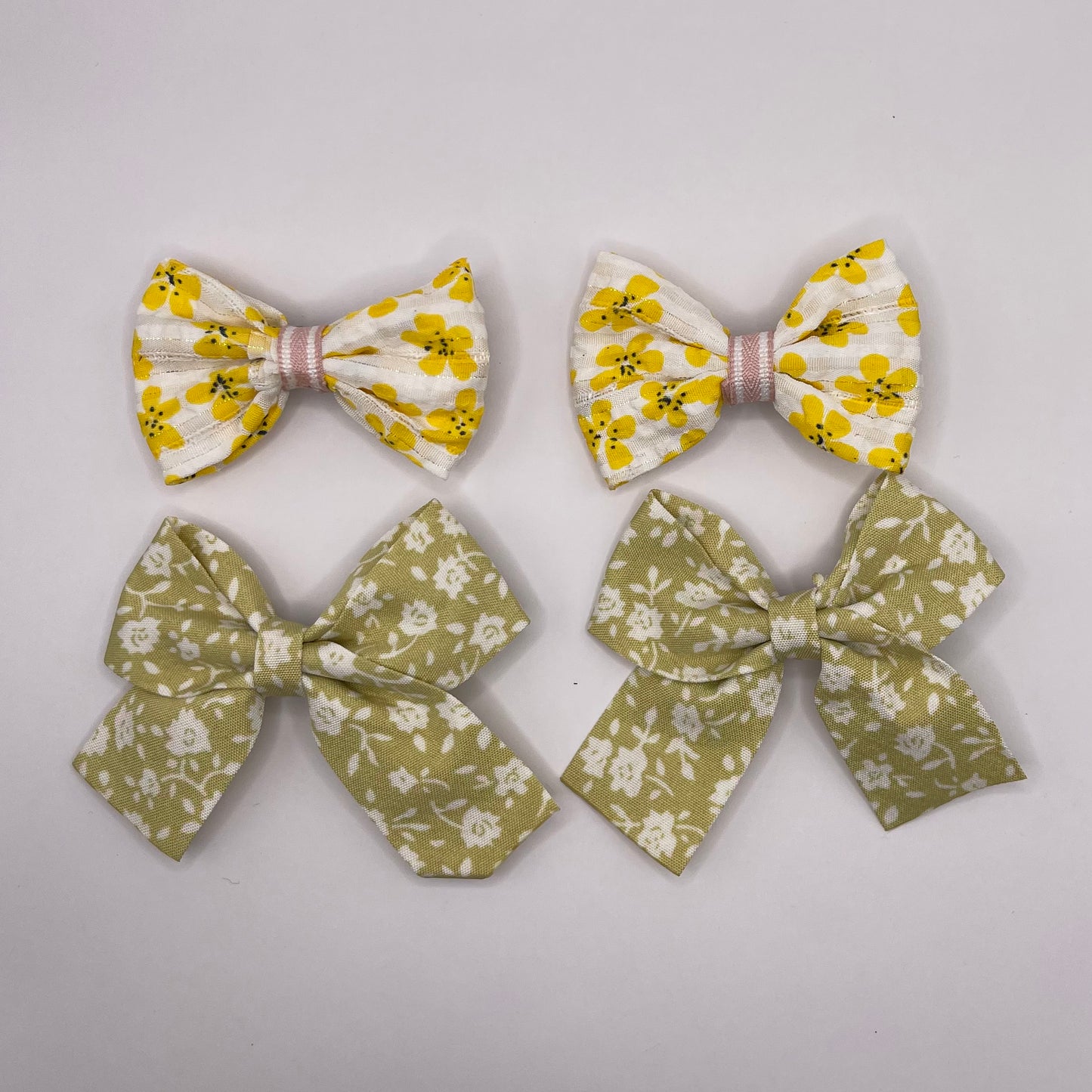 4-pack baby flower bows