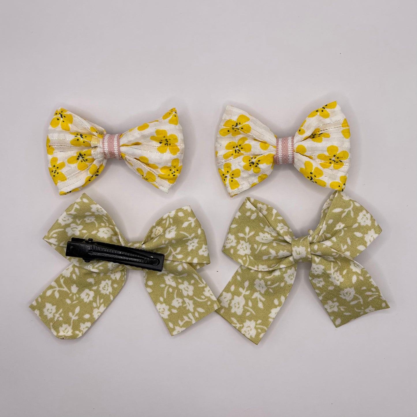 4-pack baby flower bows