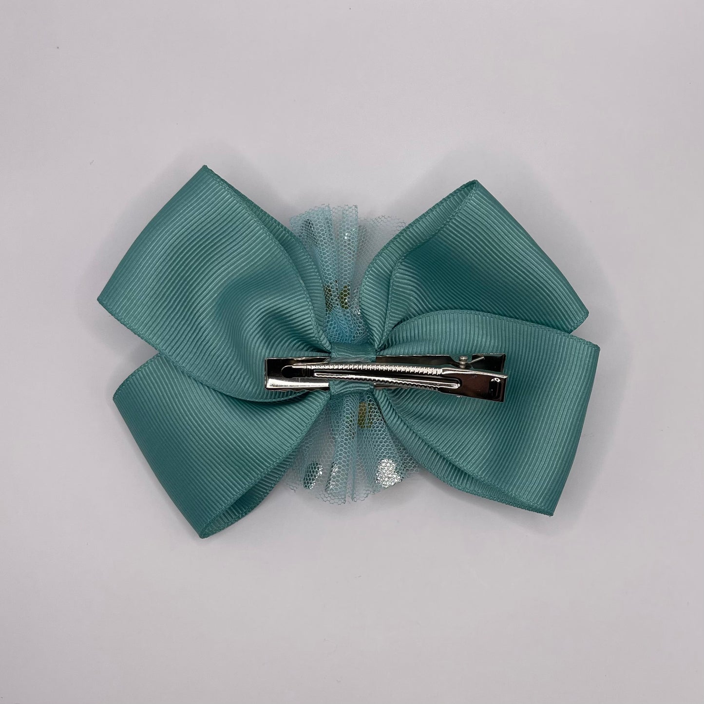 Flower bow (aqua green)