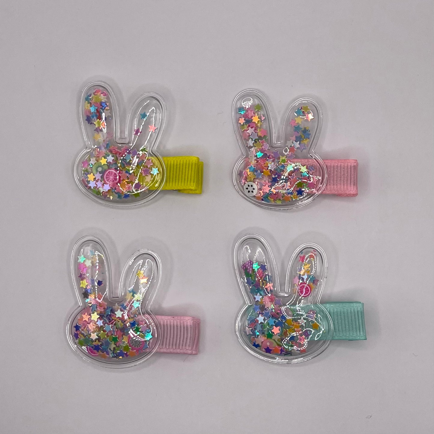 Bunny baby hair clips (mix colors)