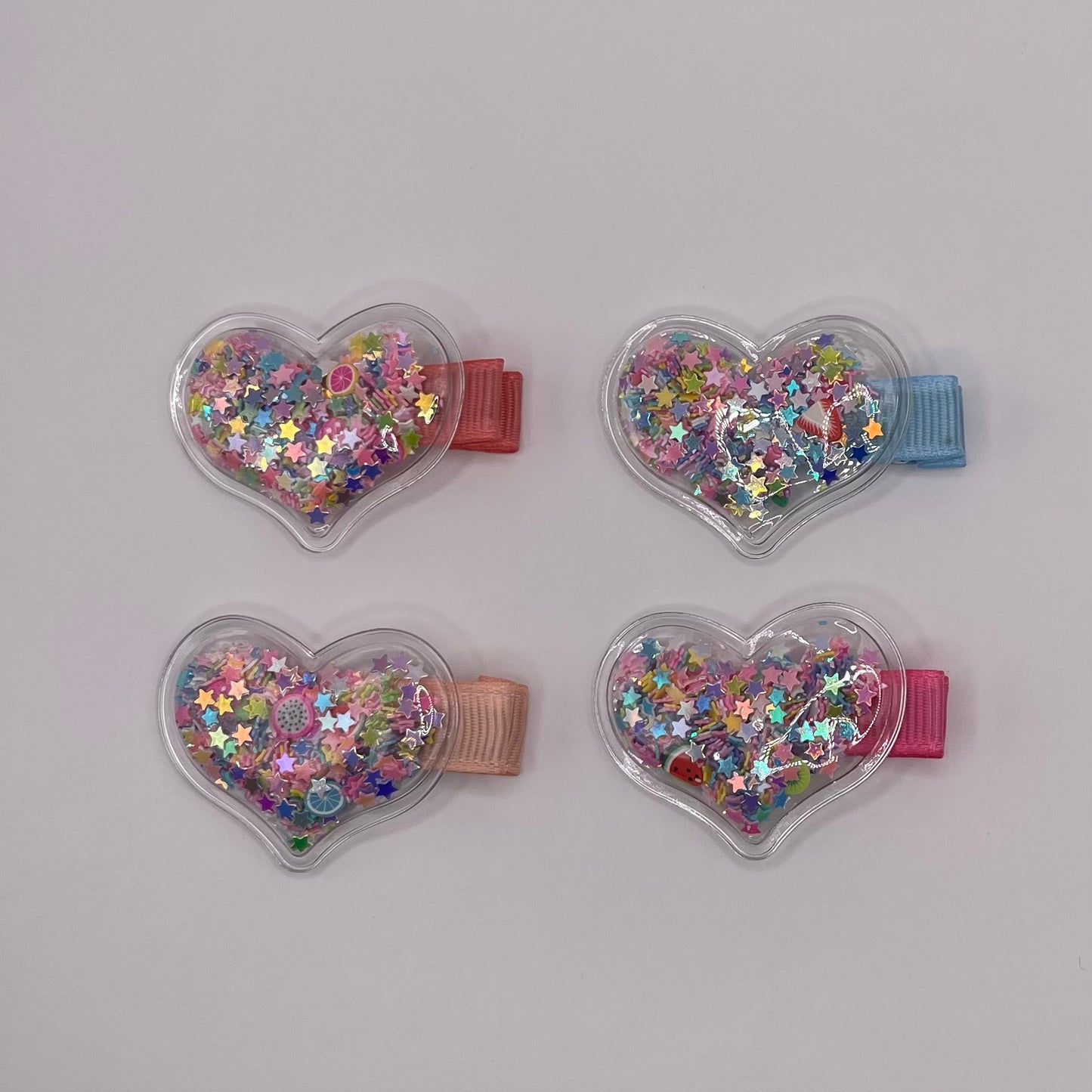 Heart baby clips (mix colors)