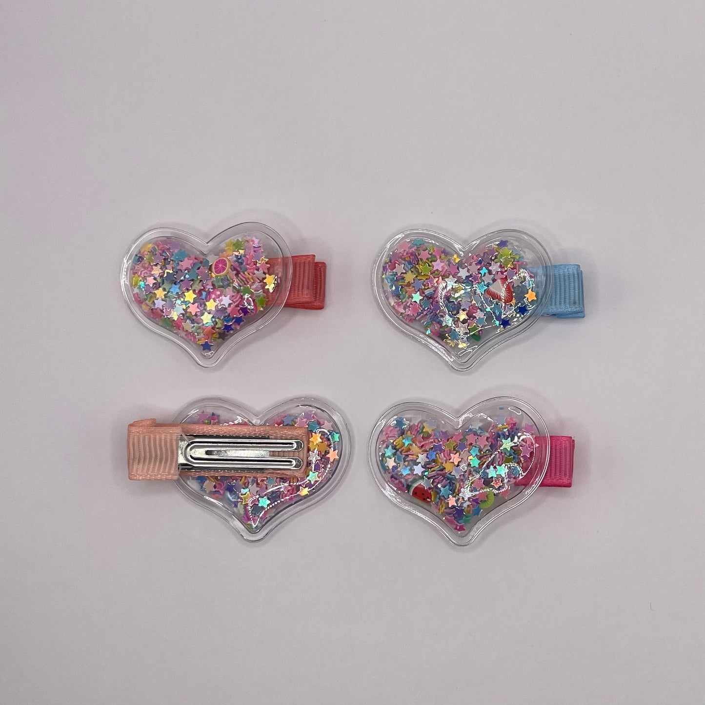 Heart baby clips (mix colors)