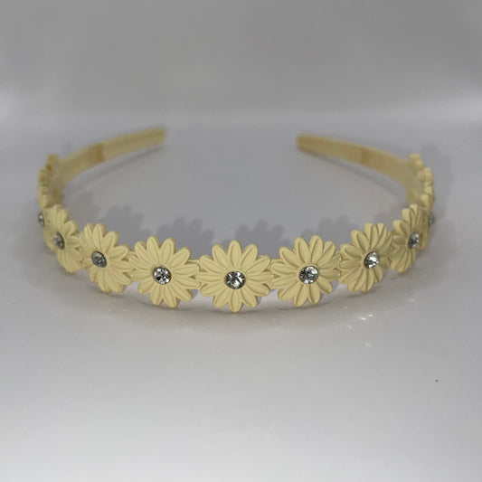 Flower headband (yellow)