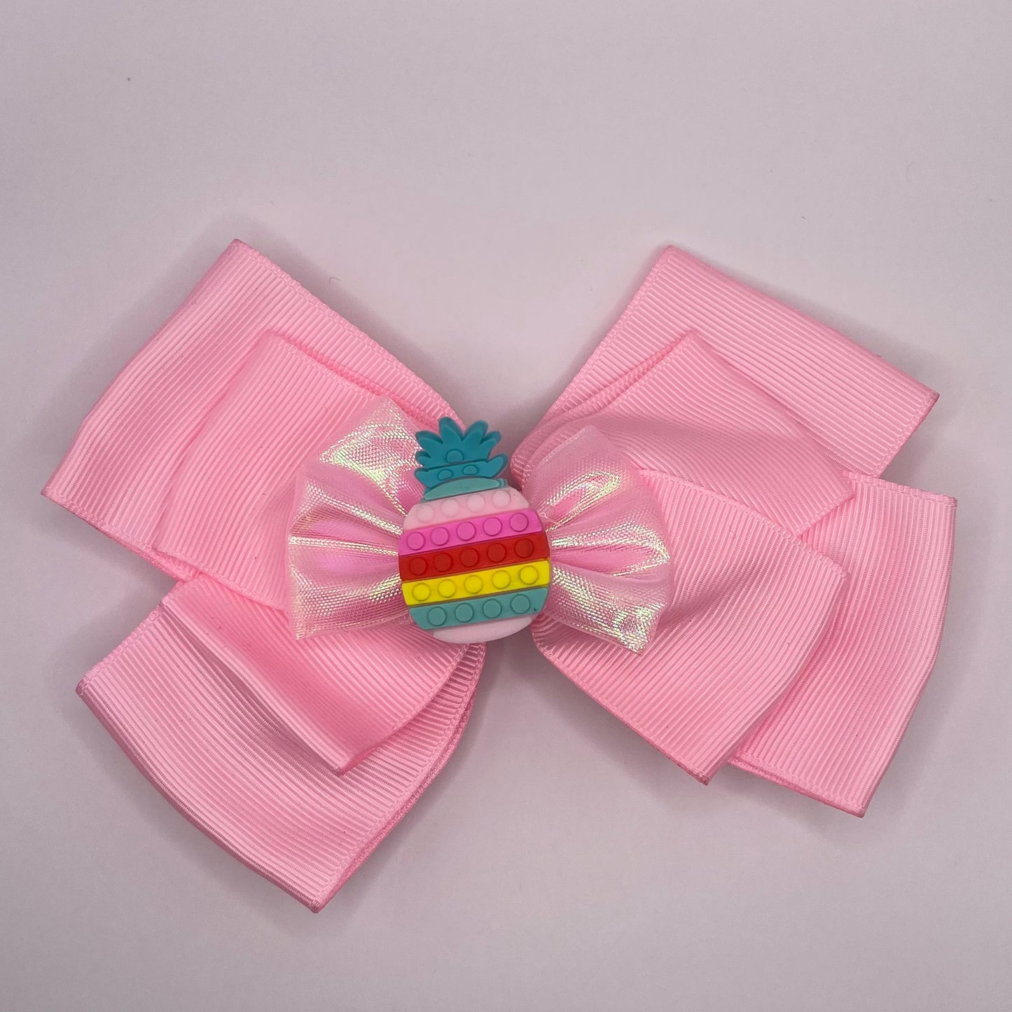 Pink pineapple bow